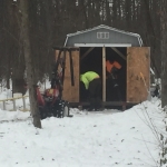 Getting 10x12 Barn shed ready for removal